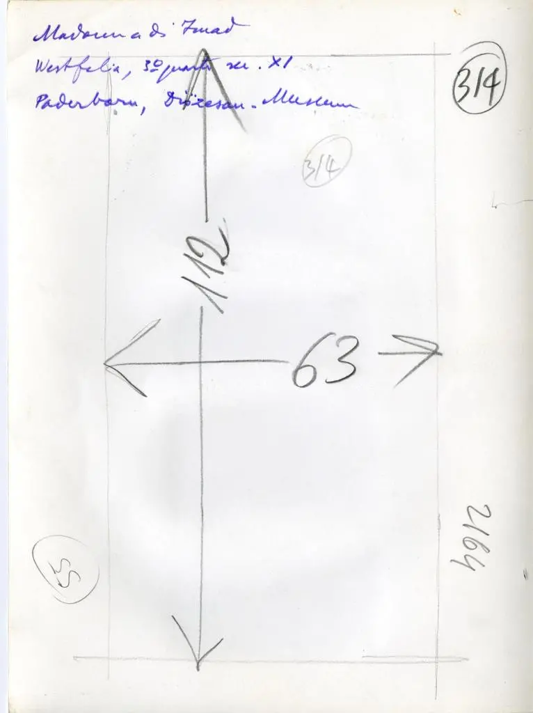 Anonimo , Madonna di Jmad - Westfalia, 3&deg; quarto sec. XI - Paderborn, Di&ouml;zesan-Museum