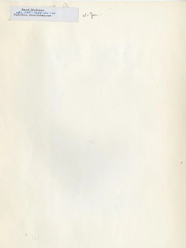 Anonimo , Jmad-Madonna - Paderborn, Di&ouml;zesanmuseum