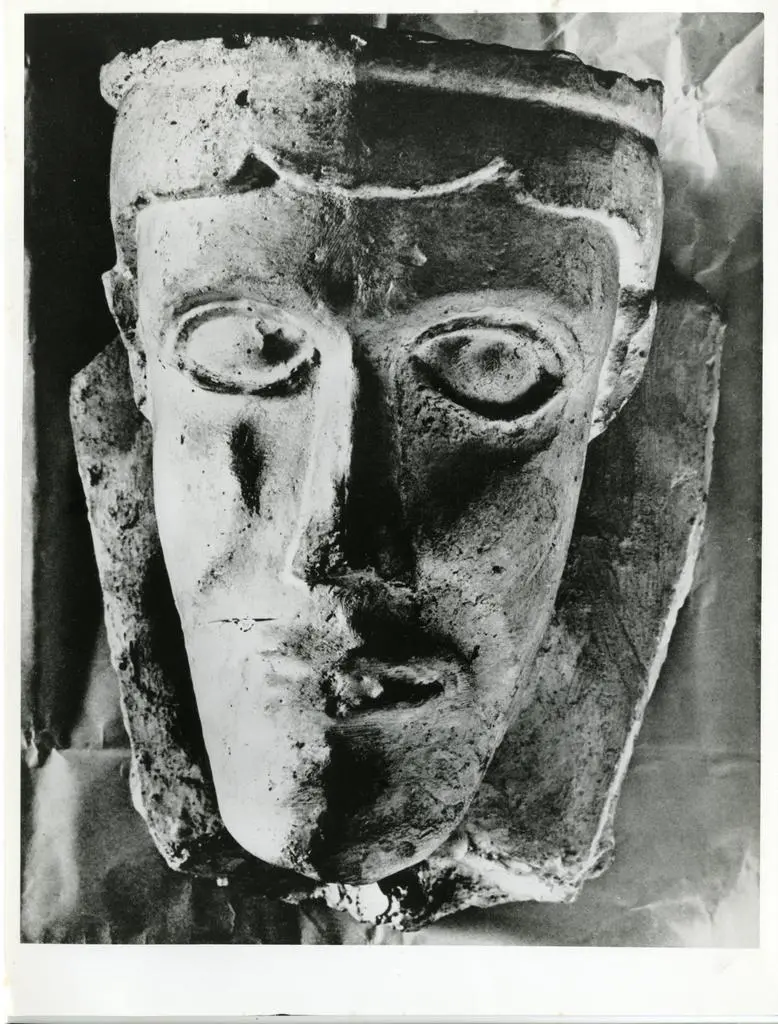 Anonimo tedesco sec. XIII , Testa d'uomo