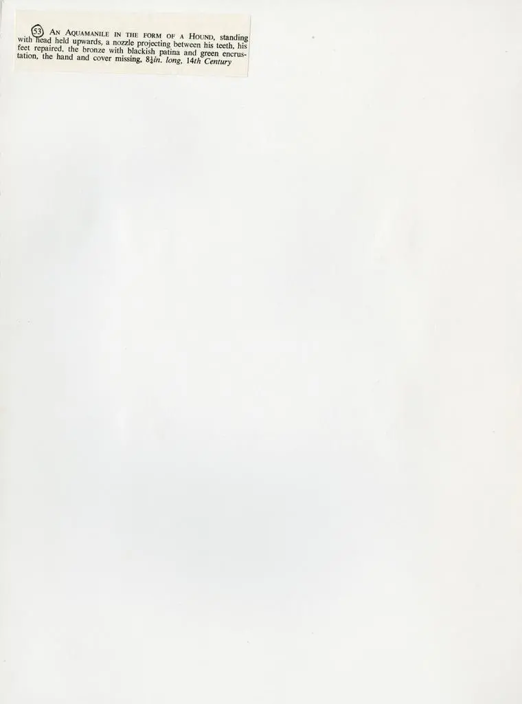 Anonimo , Anonimo - sec. XIV - Cane