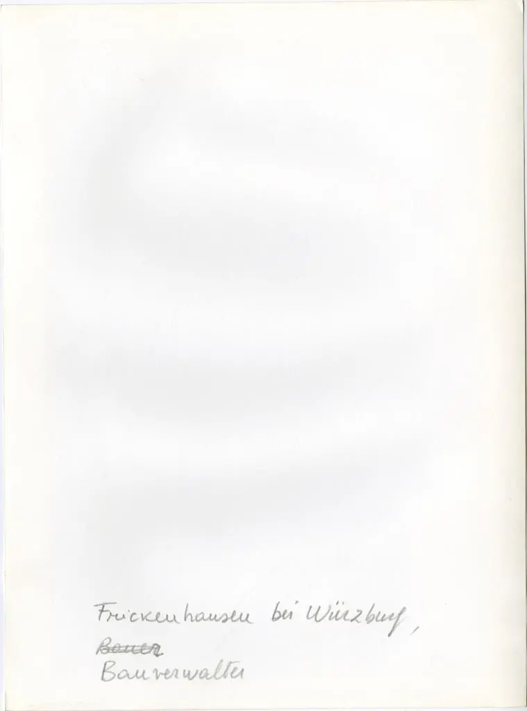 Anonimo , Frickenhausen bei W&uuml;rzburg, Bauverwalter