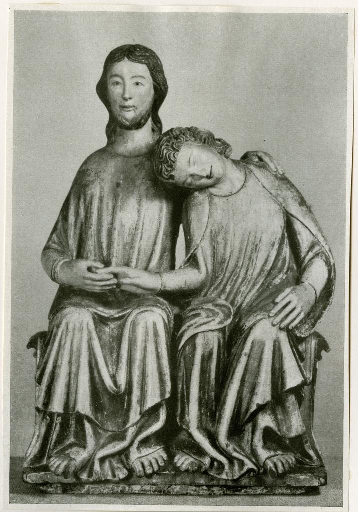 Anonimo , Süddeutsch. Ca. 1300 - Christus und der hl. Johannes - Cleveland, Museum