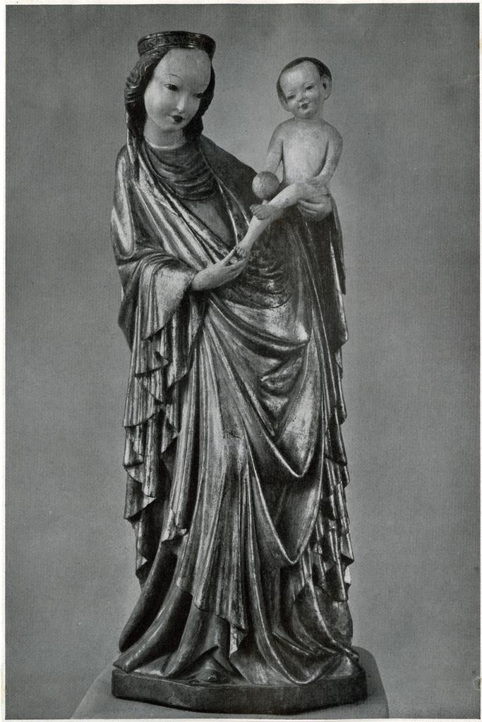 Anonimo tedesco sec. XIV , Madonna con Bambino