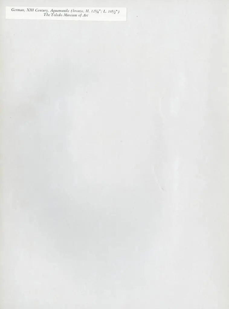 Anonimo , German, XIII Century, Aquamanile (bronze, H. 12¼; L. 10½) - The Toledo Museum of Art