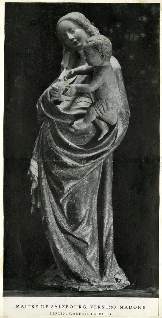 Anonimo , Maestro di Salisburgo - sec. XIV - Madonna con Bambino