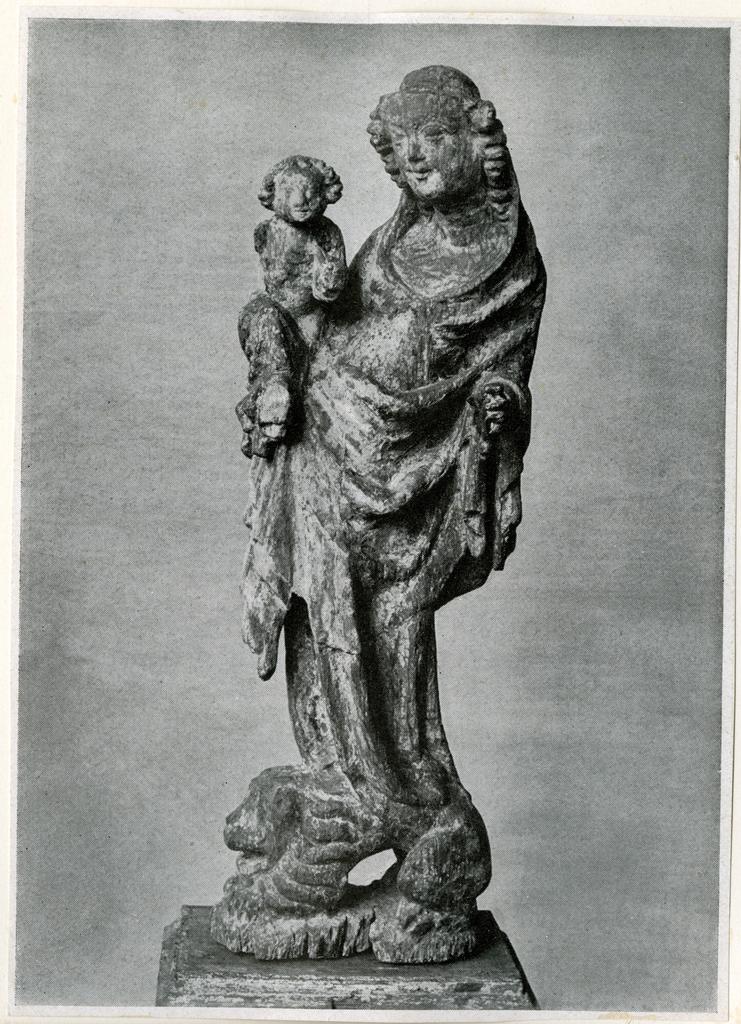 Anonimo austriaco sec. XIV , Madonna con Bambino