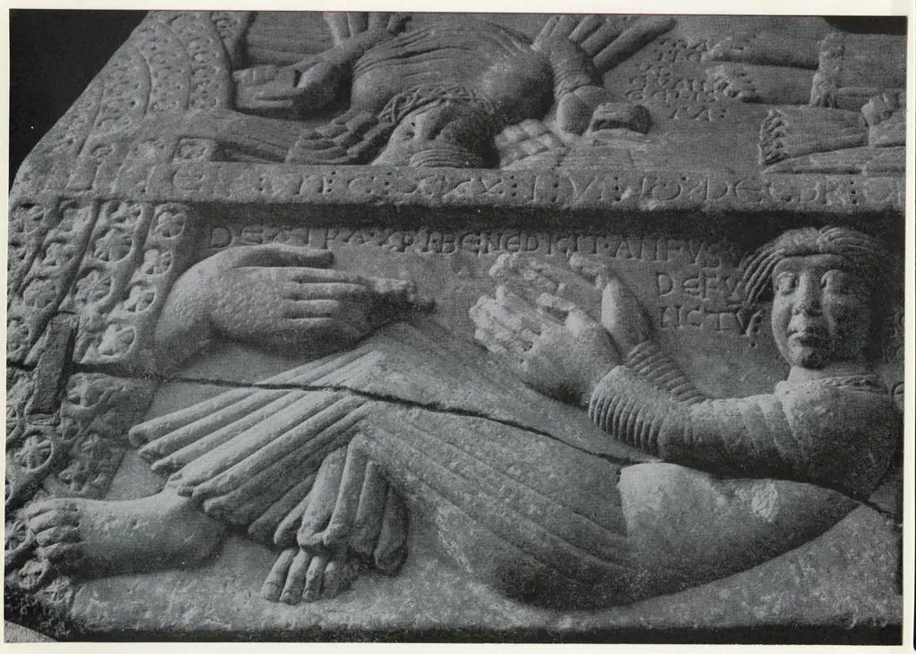 Anonimo spagnolo sec. XI , Motivo decorativo con figure umane