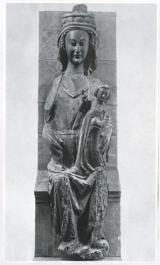 Anonimo , 716 - Spanien, Ende 14. Jahrh. rest. legno 145 cm. Bernheimer 1958