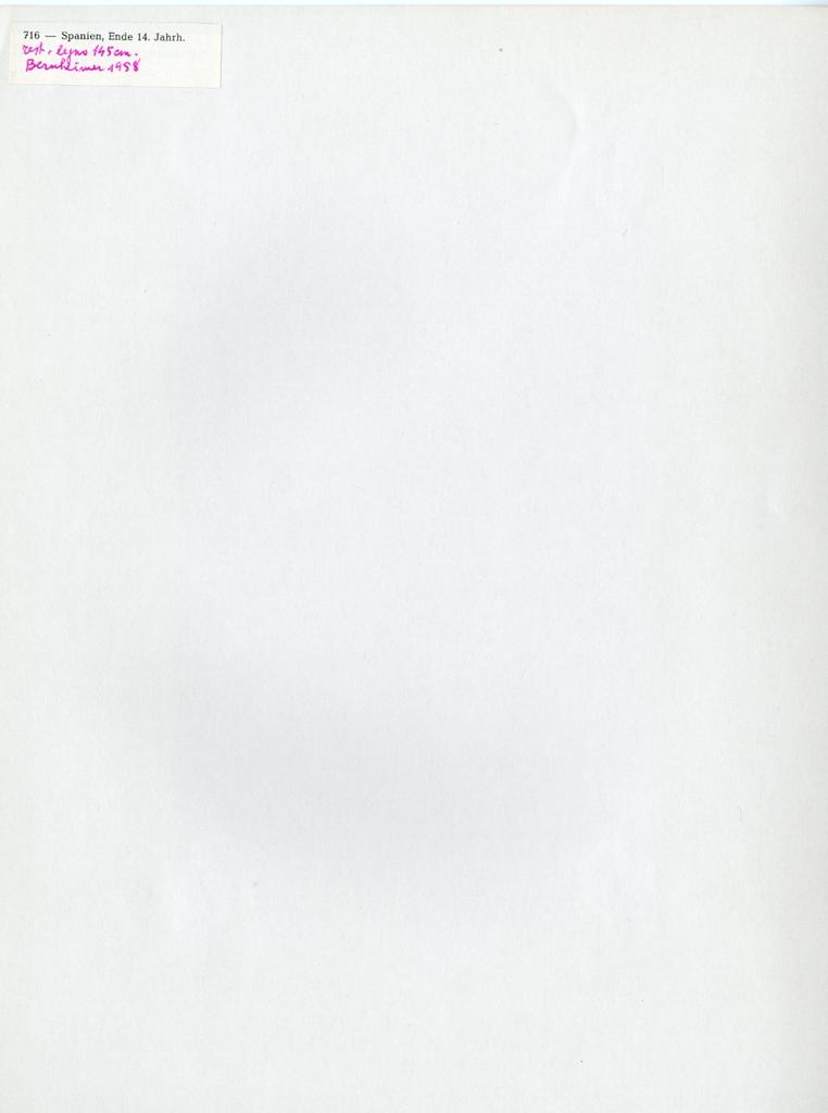 Anonimo , 716 - Spanien, Ende 14. Jahrh. rest. legno 145 cm. Bernheimer 1958