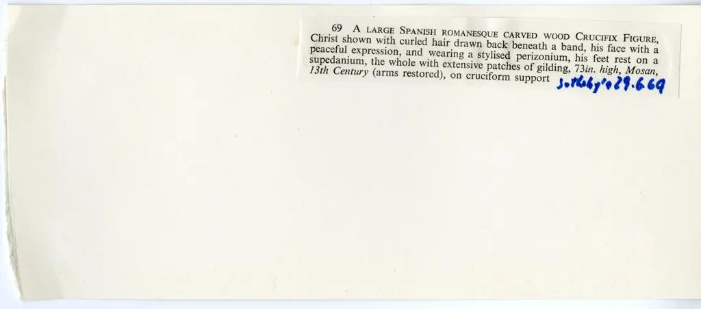 Anonimo , Anonimo spagnolo - sec. XIII - Cristo crocifisso