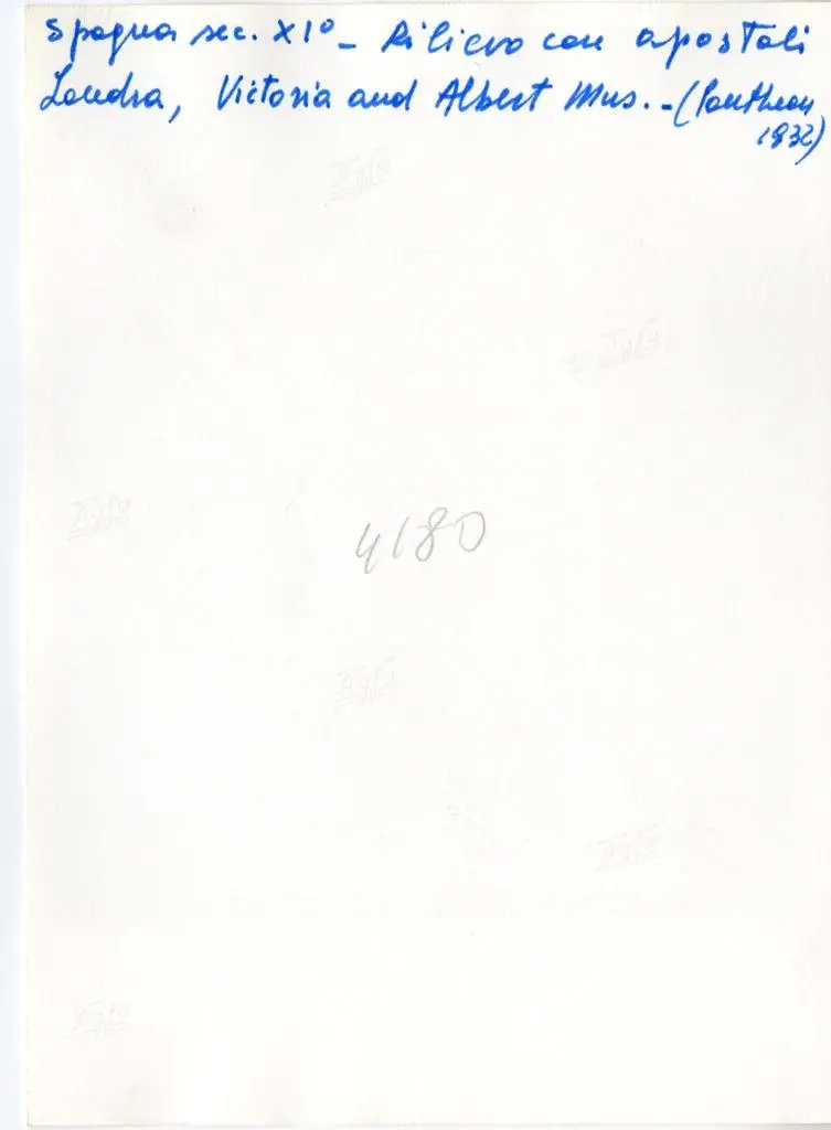 Anonimo , Spagna sec. XI&deg; - Rilievo con apostoli - Londra, Victoria and Albert Mus. (Poutheau 1932)