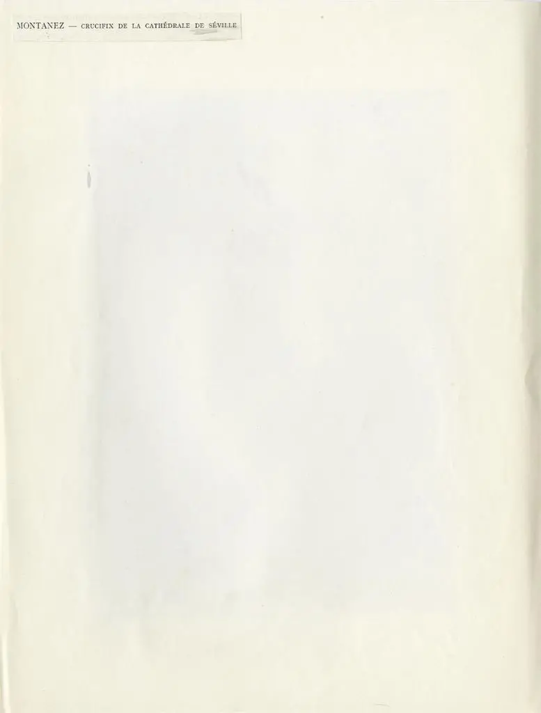 Anonimo , Montanez - Crucifix de la Cath&eacute;drale de S&eacute;ville