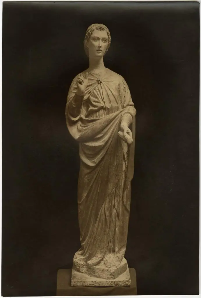 Anonimo , Lorenzo di Pietro; Domenico di Niccolò dei Cori - sec. XV - Angelo annunciante