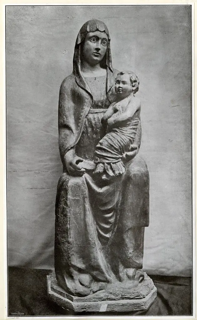 Danesi , Anonimo toscano - sec. XIV/ XV - Madonna con Bambino in trono