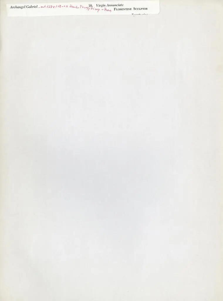 Anonimo , Anonimo toscano - sec. XIV - Maria Vergine annunciata; Angelo annunciante