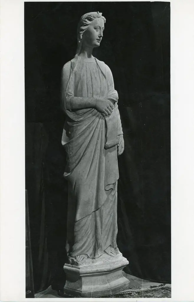 Anonimo , Anonimo senese sec. XIV - Angelo annunciante