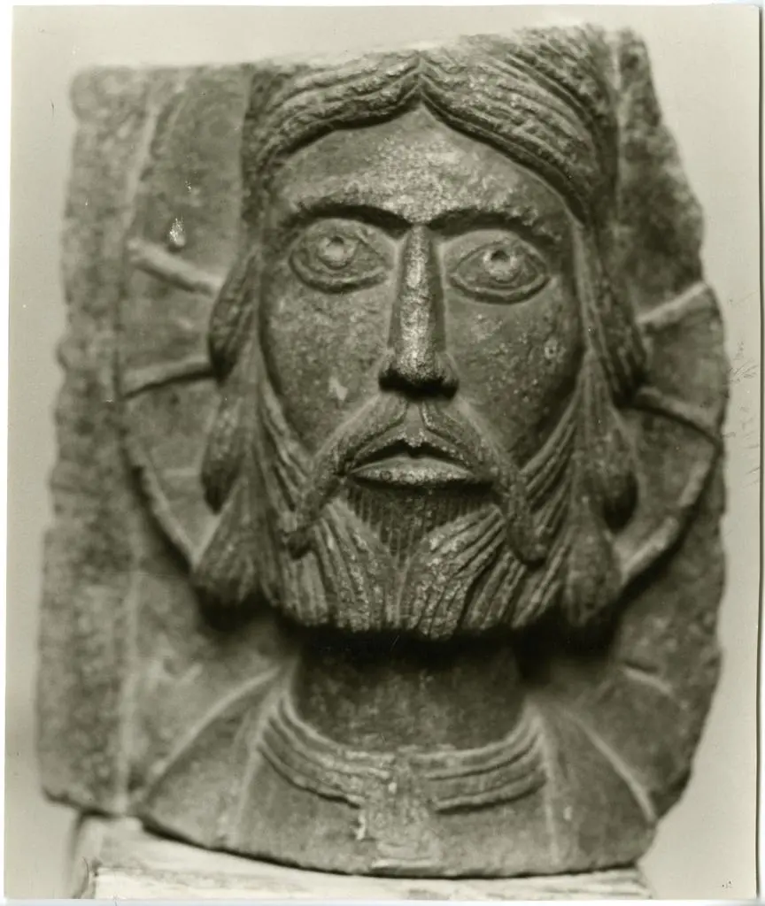 Anonimo , Anonimo - sec. XVIII - Testa di Cristo, frammento