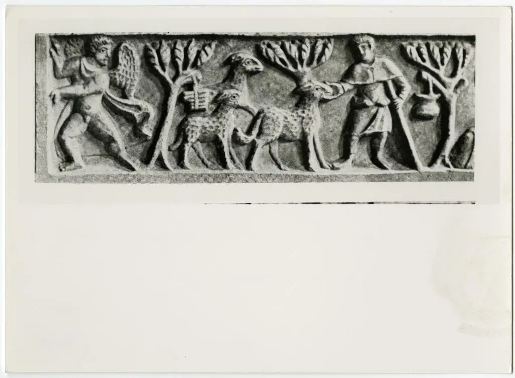 Anonimo , Anonimo - sec. IV - Cristo Buon Pastore; Satana