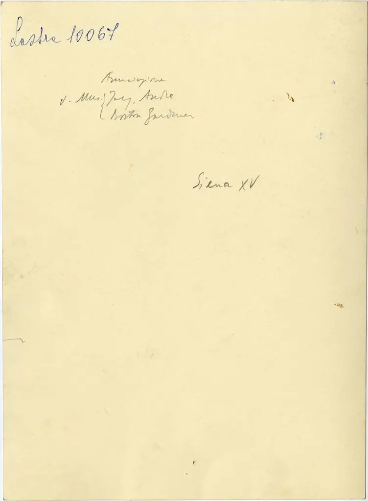 Anonimo , Anonimo senese - sec. XV - Maria Vergine annunciata. Particolare del busto