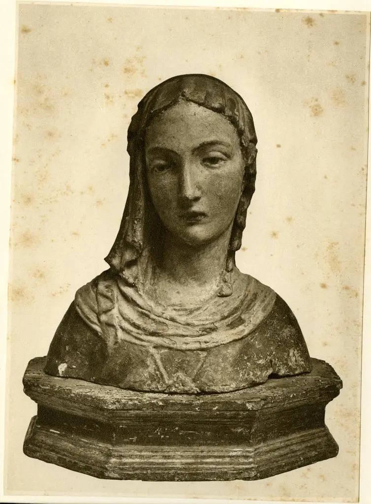 Anonimo , Anonimo senese - sec. XIV/ XV - Maria Vergine