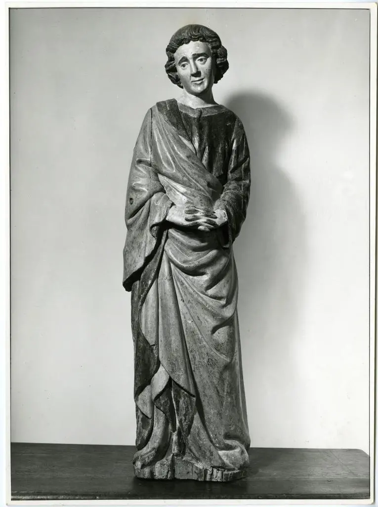 Anonimo , Anonimo senese - sec. XIV - San Giovanni Evangelista dolente