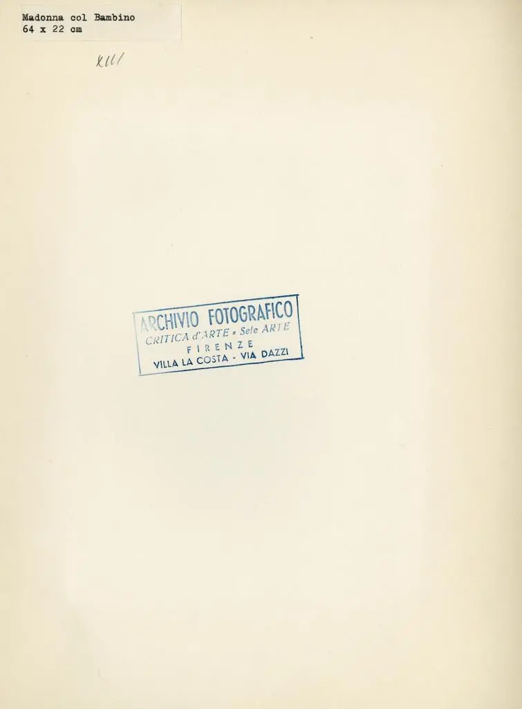 Anonimo , Anonimo - sec. XIII - Madonna con Bambino in trono