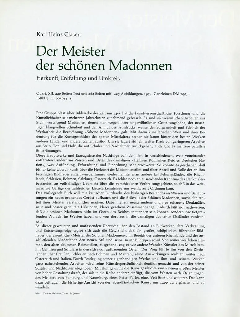 Anonimo , Meister der Thorner Madonna - sec. XIV - Madonna con Bambino