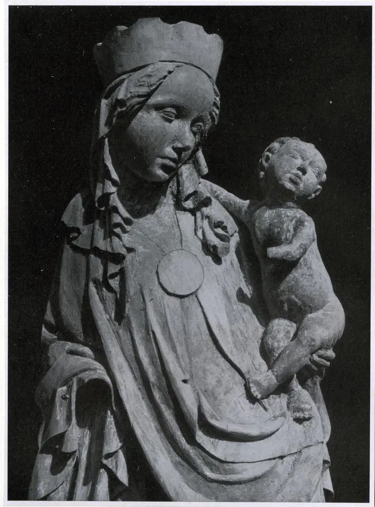 Anonimo , Madonna in Klein-Lomnitz. Teilst&uuml;ck