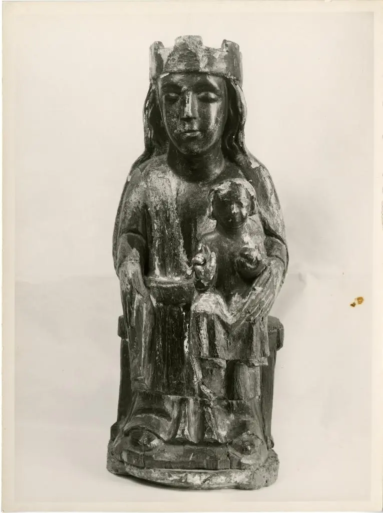 Anonimo , Anonimo - sec. XIII/ XIV - Madonna con Bambino in trono
