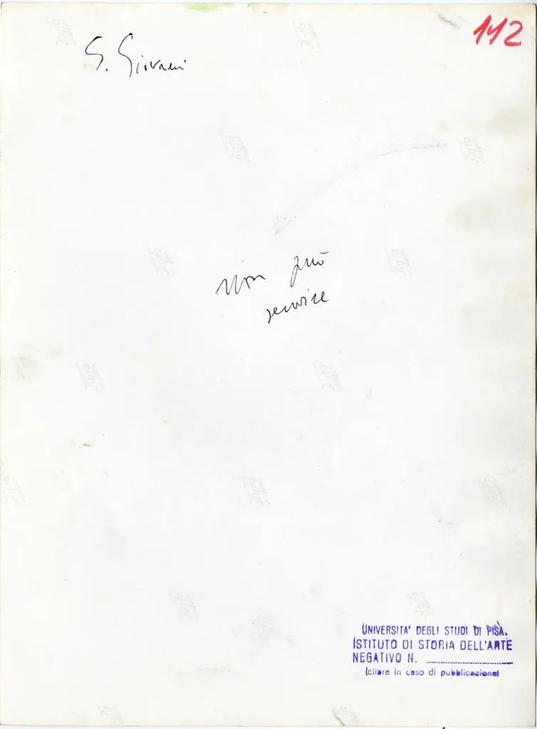 Università di Pisa. Dipartimento di Storia delle Arti , Anonimo - sec. XII/ XIII - Timpano con figura maschile ed elementi decorativi architettonici