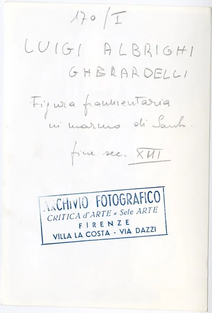 Anonimo , Anonimo - sec. XIII - Figura acefala di Santo