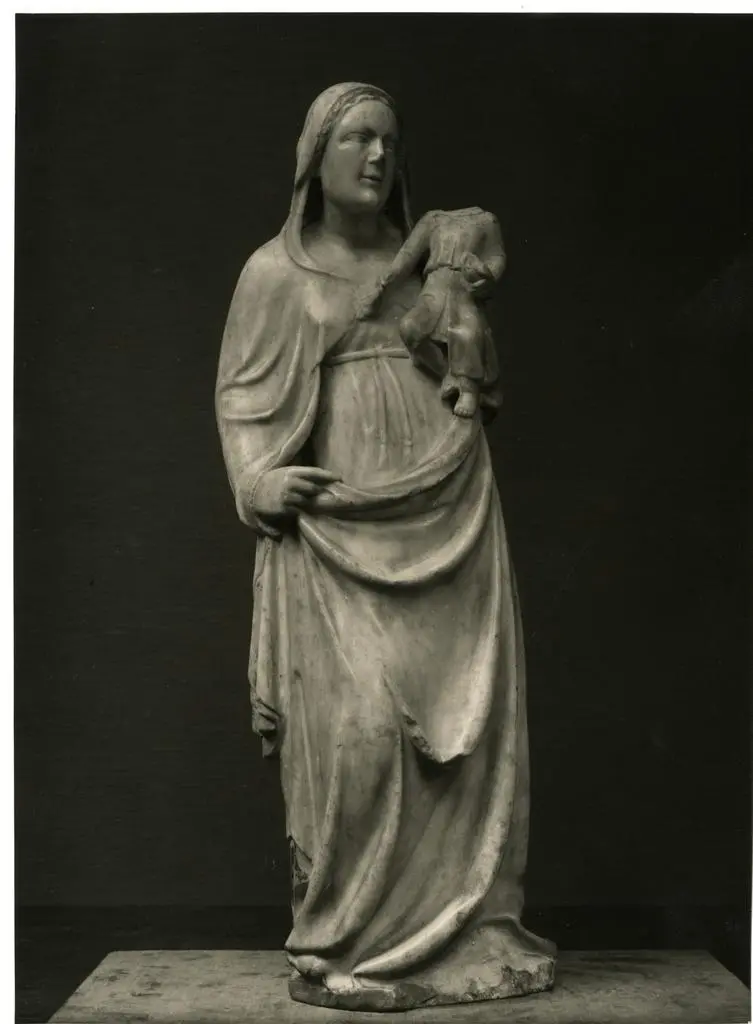 Anonimo , Anonimo sec. XIV - Madonna con Bambino