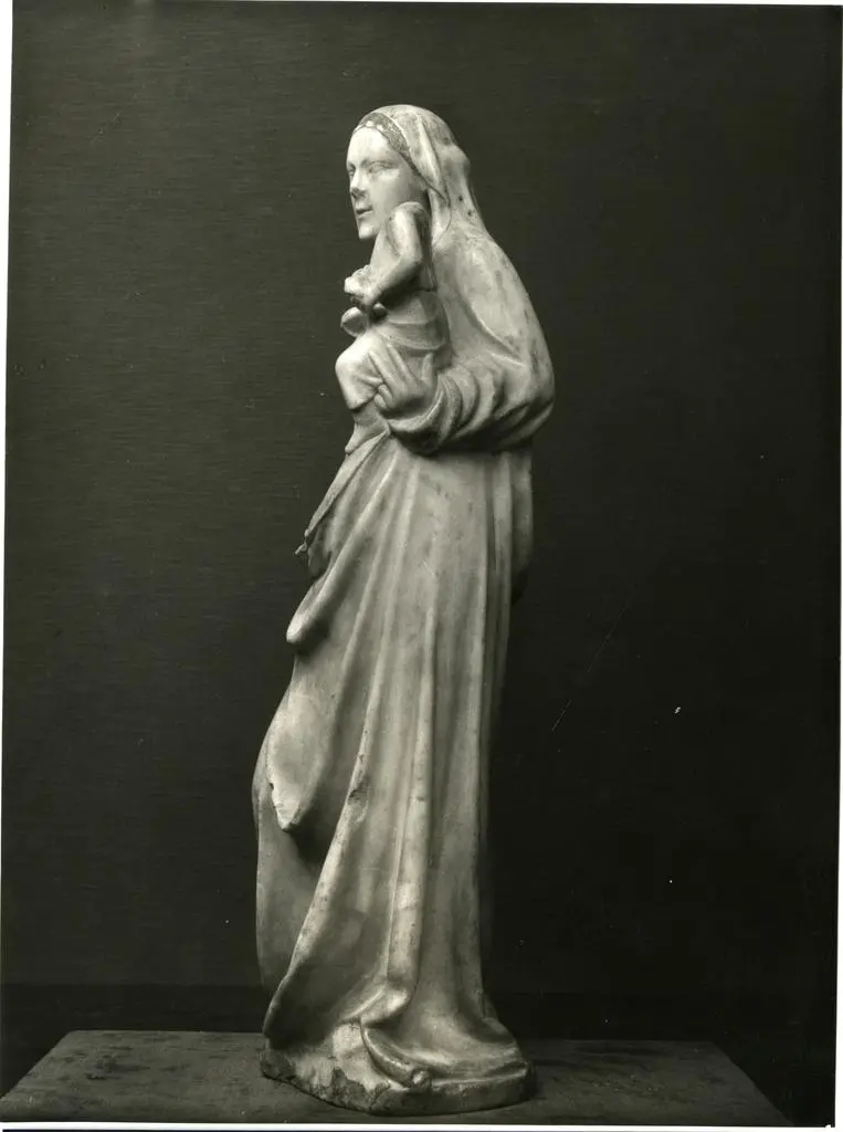 Anonimo , Anonimo sec. XIV - Madonna con Bambino