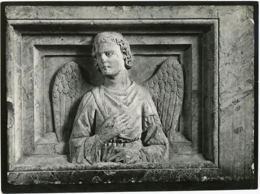 Anonimo , Anonimo sec. XIV - Angelo adorante