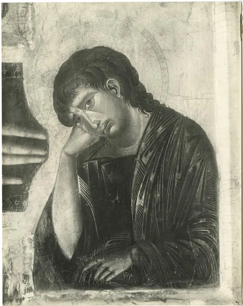 Brogi , Firenze - Mostra giottesca - 27 aprile, 31 ottobre - Arezzo - S. Domenico - Cimabue - Part.re Crocifisso