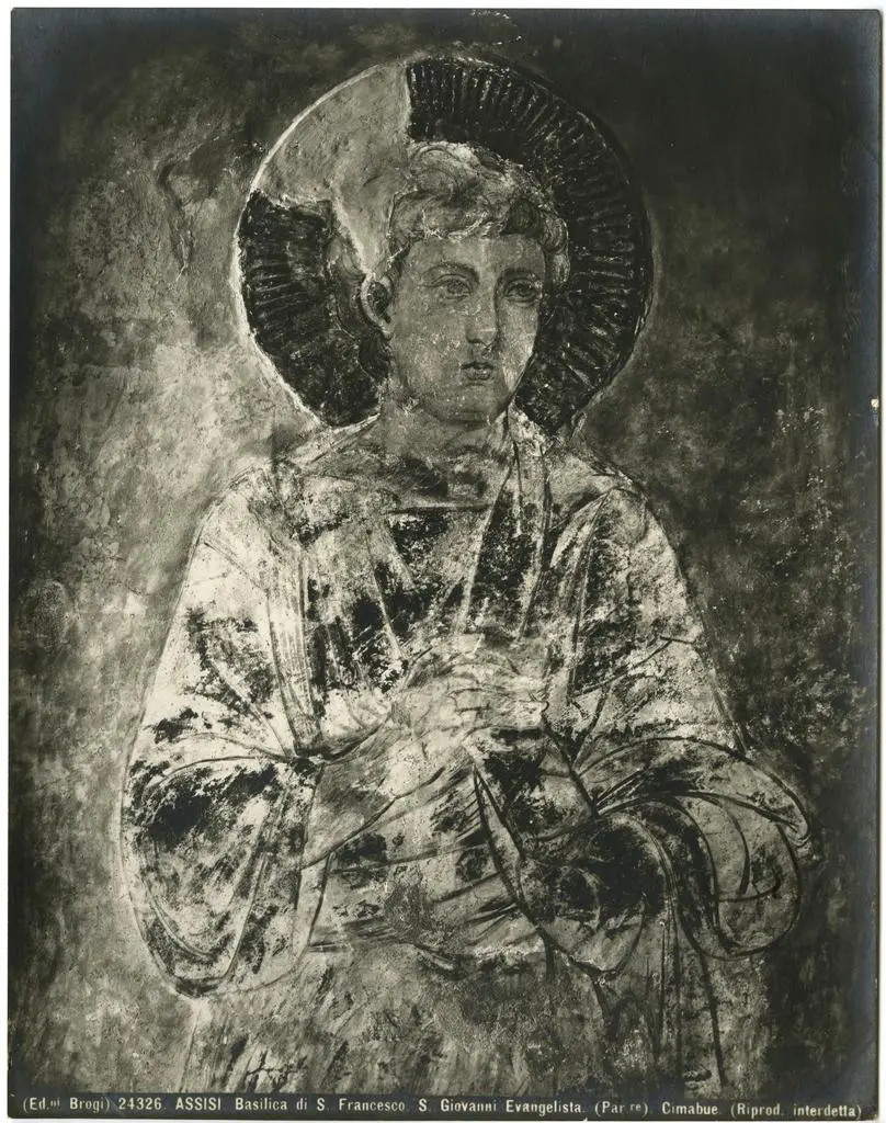 Brogi , Assisi, Basilica di S. Francesco. S. Giovanni Evangelista. (Par.re). Cimabue