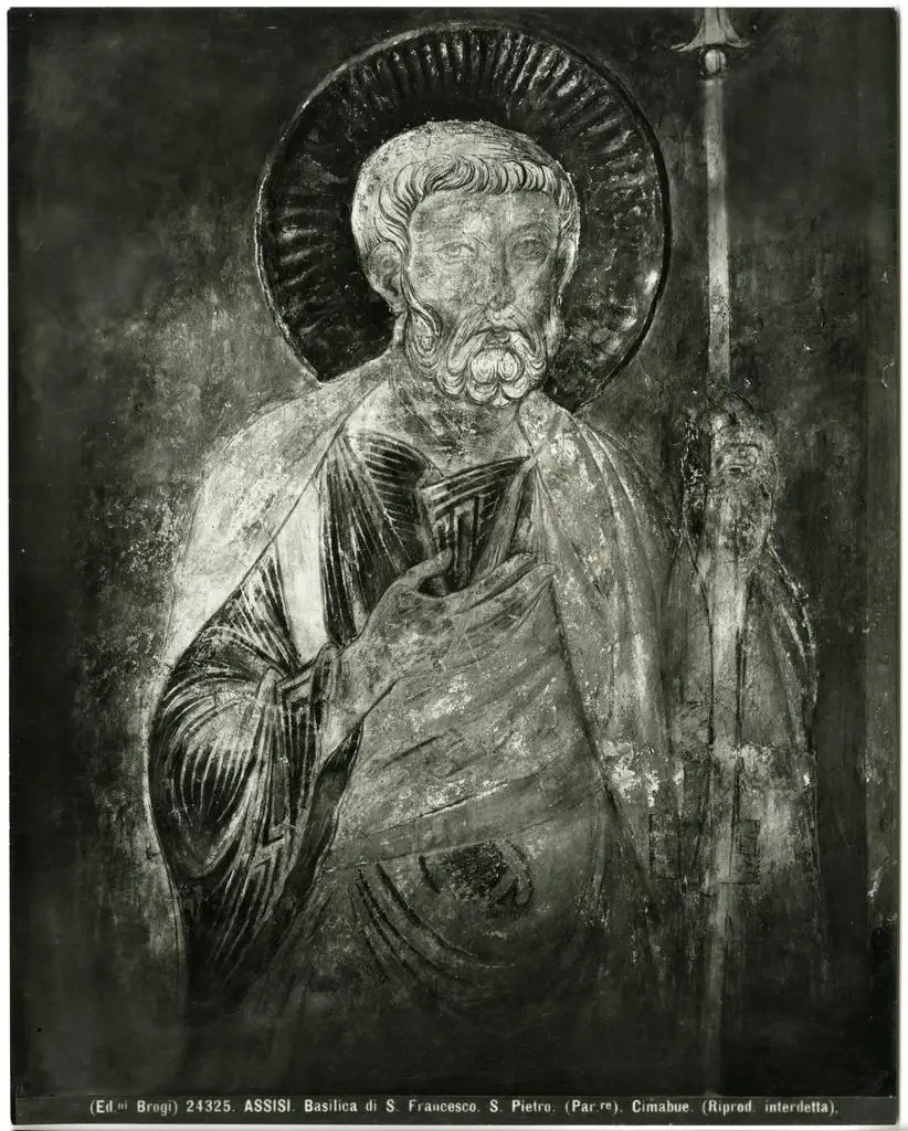 Brogi , Assisi. Basilica di S. Francesco. S. Pietro. (Par.re). Cimabue.