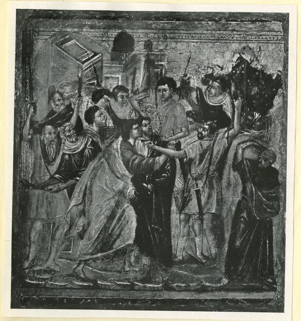 Anonimo , Cenni di Pepo - ambito - sec. XIII/ XIV - Cattura di Cristo