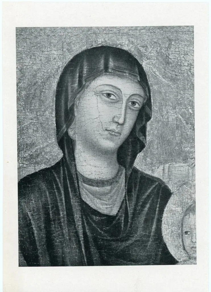 Anonimo , Maestro di San Martino - sec. XIV - Madonna con Bambino in trono tra san Domenico e san Francesco d'Assisi