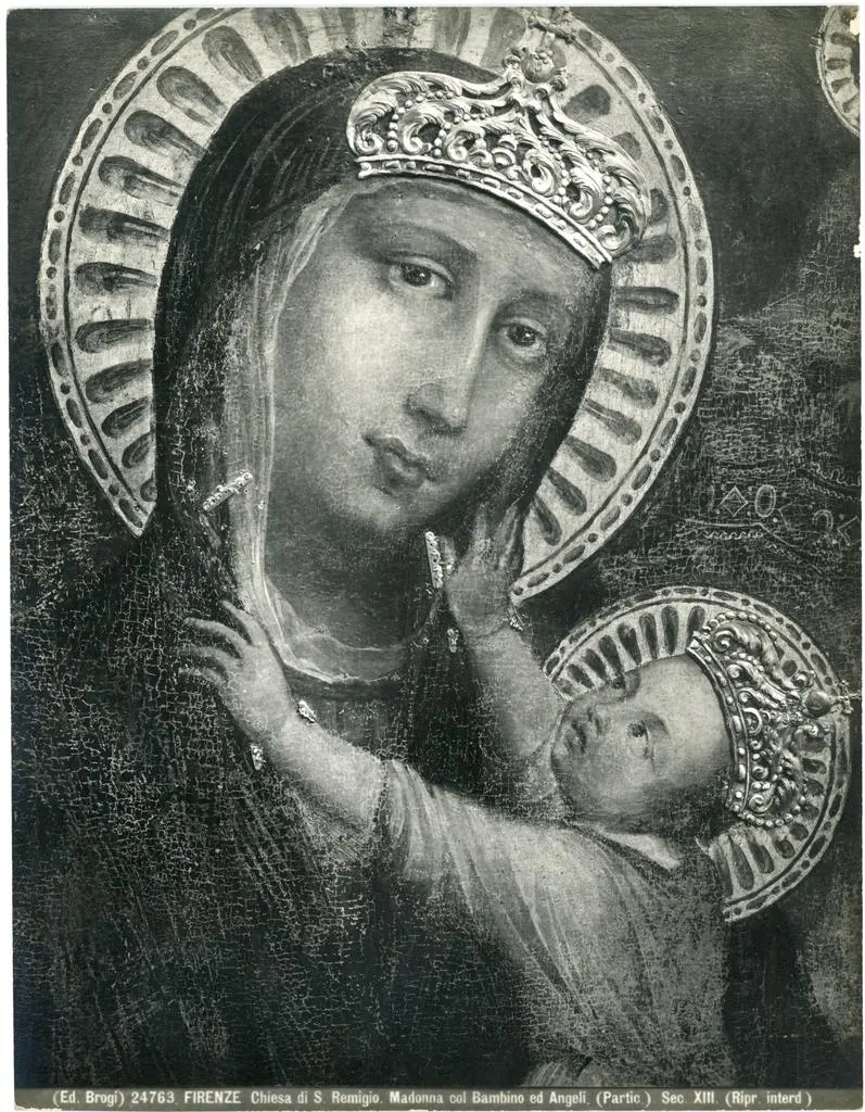 Maestro di San Remigio , Madonna con Bambino e angeli