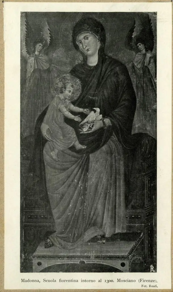 Foto Reali , Madonna, Scuola fiorentina intorno al 1300. Mosciano (Firenze)