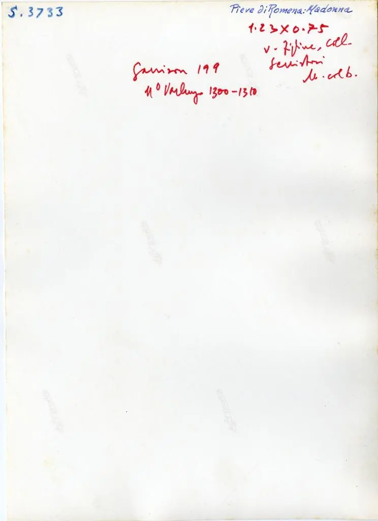 Anonimo , Maestro di Varlungo - sec. XIII/ XIV - Madonna con Bambino e due angeli