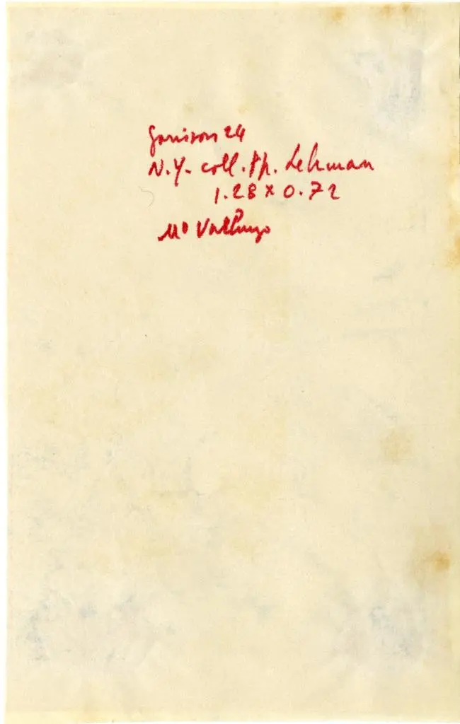 Anonimo , Garrison 24/ N.Y. Coll. Ph. Lehman/ 1.28 x 0.72/ M&deg; Varlungo