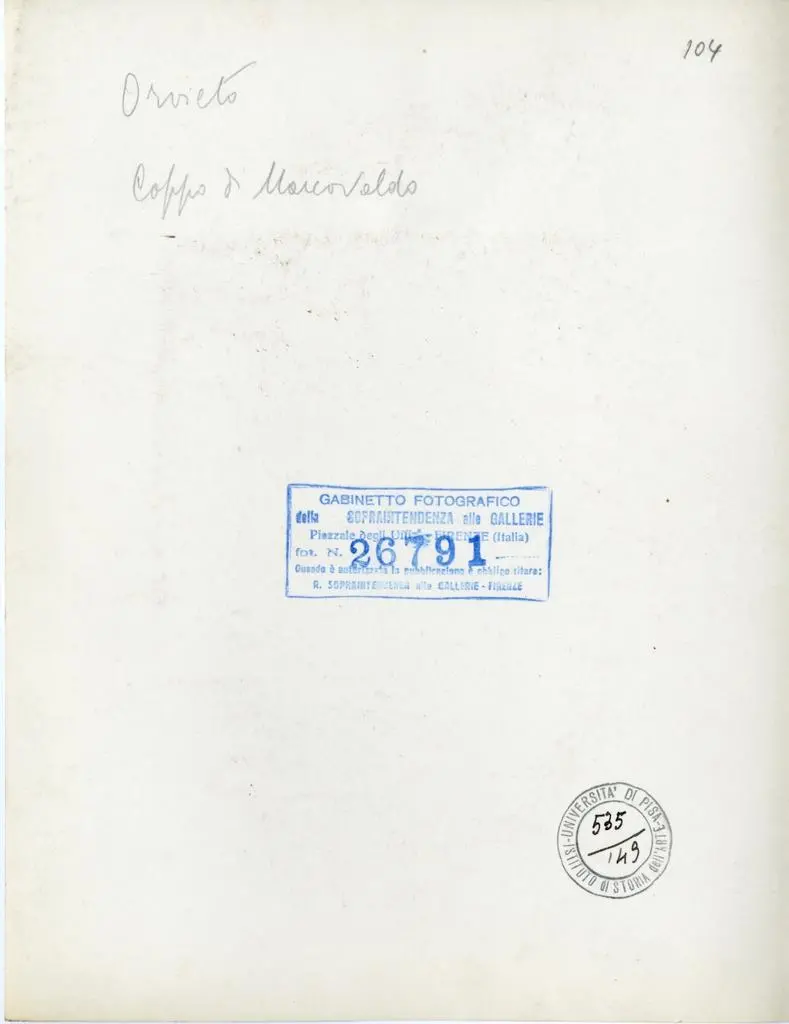 Gabinetto Fotografico della Soprintendenza Speciale per il Patrimonio Storico, Artistico ed Etnoantropologico e per il Polo Museale della citt&agrave; di Firenze , Orvieto - Coppo di Marcovaldo