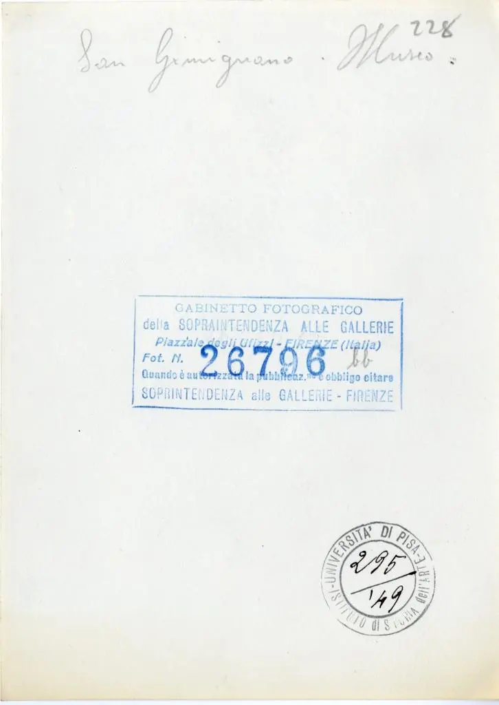 Gabinetto Fotografico della Soprintendenza Speciale per il Patrimonio Storico, Artistico ed Etnoantropologico e per il Polo Museale della citt&agrave; di Firenze , San Gimignano - Museo
