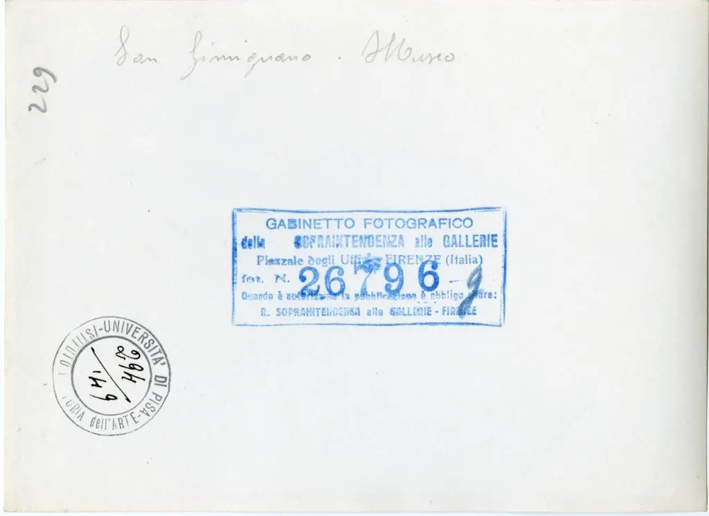 Gabinetto Fotografico della Soprintendenza Speciale per il Patrimonio Storico, Artistico ed Etnoantropologico e per il Polo Museale della citt&agrave; di Firenze , San Gimignano - Museo