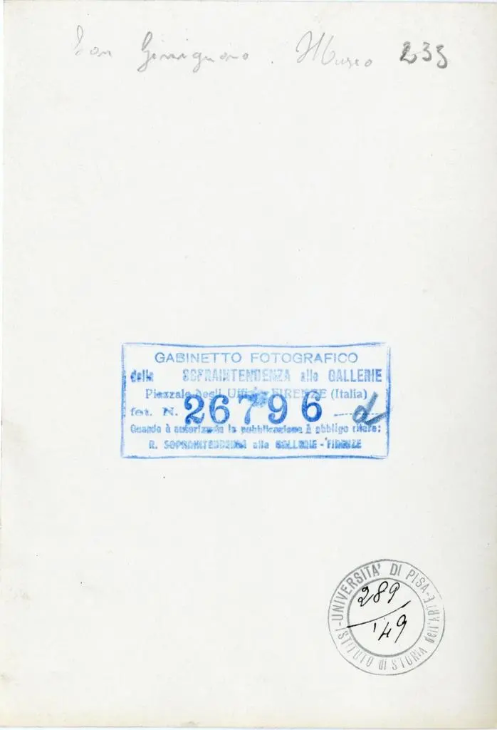 Gabinetto Fotografico della Soprintendenza Speciale per il Patrimonio Storico, Artistico ed Etnoantropologico e per il Polo Museale della citt&agrave; di Firenze , San Gimignano - Museo