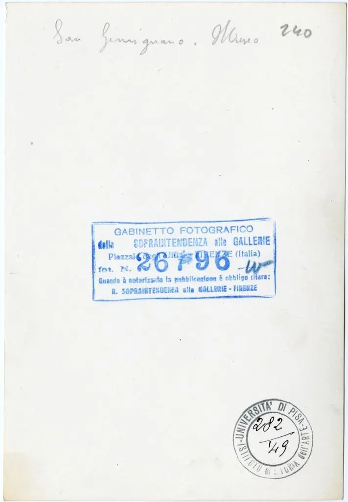 Gabinetto Fotografico della Soprintendenza Speciale per il Patrimonio Storico, Artistico ed Etnoantropologico e per il Polo Museale della citt&agrave; di Firenze , San Gimignano - Museo