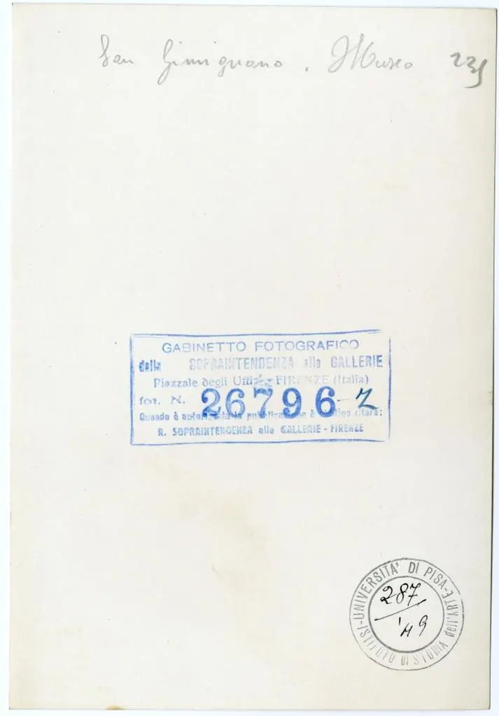 Gabinetto Fotografico della Soprintendenza Speciale per il Patrimonio Storico, Artistico ed Etnoantropologico e per il Polo Museale della citt&agrave; di Firenze , San Gimignano - Museo