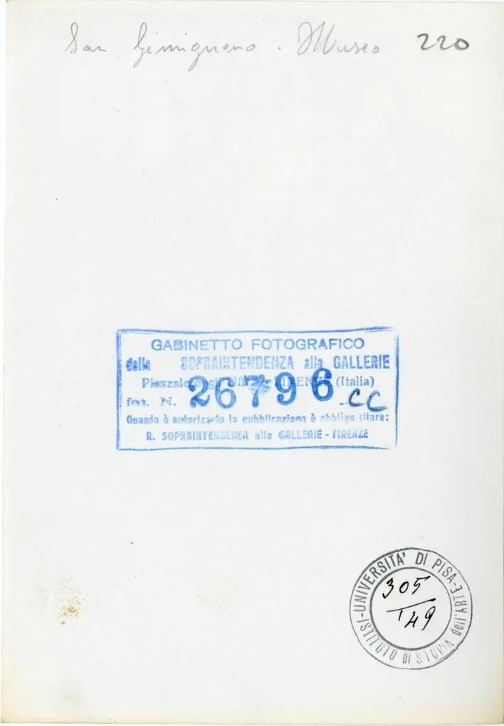 Gabinetto Fotografico della Soprintendenza Speciale per il Patrimonio Storico, Artistico ed Etnoantropologico e per il Polo Museale della citt&agrave; di Firenze , San Gimignano - Museo